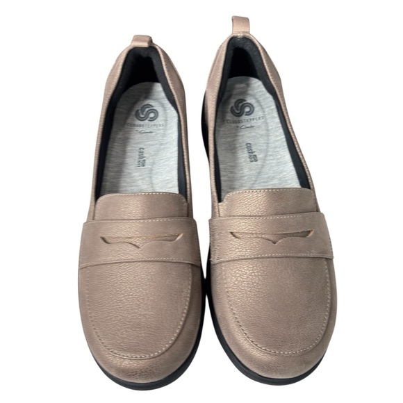 CLOUDSTEPPERS by Clarks Slip On Loafers Sillian 2.0 Hope Pewter Womens Shoe Sz 8 - Picture 1 of 16